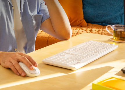 EAN 5099206092594 - Logitech 920-009824 teclado Ratón incluido Oficina RF inalámbrico QWERTY Inglés Blanco imagen 4