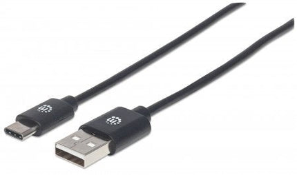 Manhattan Cable Usb C Usb 2.0, A Macho/ C Macho, 480 Mbps, 50 Cm, Negro