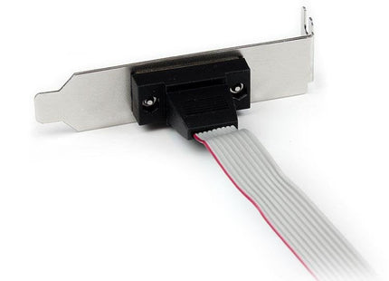 Startech Bracket Serie Db9 Rs232 A Idc 10 Pines Placa Base Perfil Bajo 0.4m Plate9m16lp