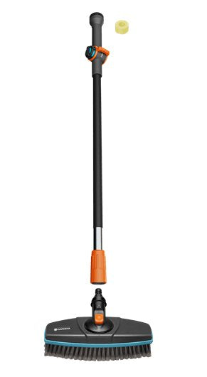 Cepillo De Lavado Gardena Cleansystem Set De Lavado Duro Con Mango M Gris/Turquesa, Anchura Útil 27 Cm 18828-20