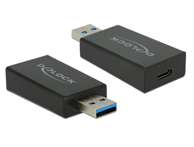 Delock Adaptador Usb 3.1 Gen 2 Typ-A Macho > Usb Tipo-C Hembra Activo Negro