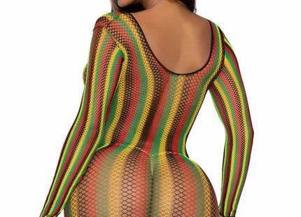 Leg Avenue - Minivestido De Red Rastas Talla Unica