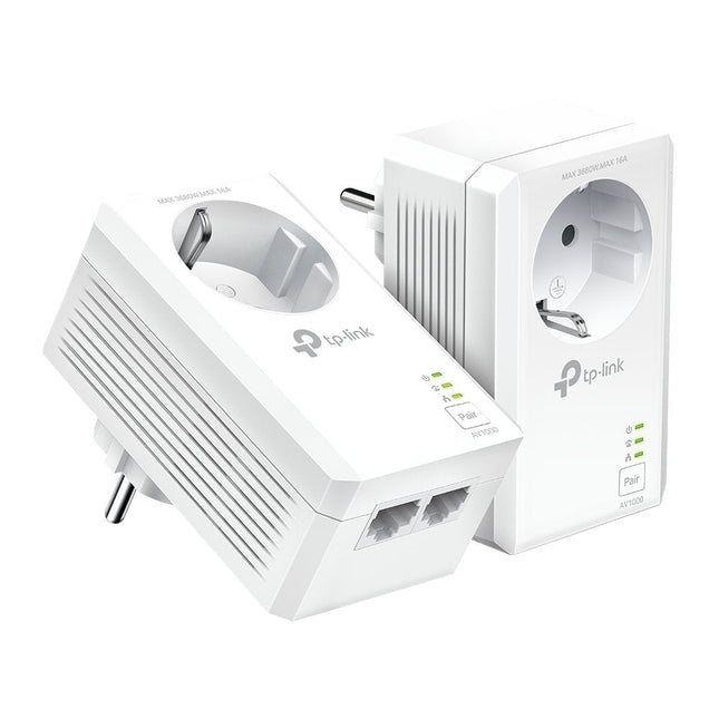 Adaptador Powerline Tp-Link Tl-Pa7027p Kit 1000mbps Alcance 300m Pack De 2