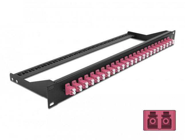 Delock 19" Lwl Patchpanel 24 Port Lc Duplex Violetat