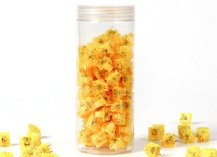 Keychron Gateron Ink V2 Juego De Interruptores Amarillos, Interruptores De Llave Amarillos, 110 Piezas G36