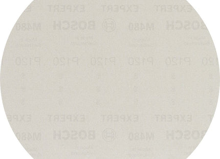 Hoja De Lija Para Estructura De Malla Bosch Expert M480 Ø 225 Mm, K120 (25 Piezas, Para Lijadoras De Paneles De Yeso)