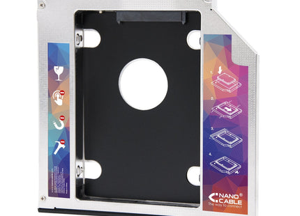 Nanocable Adaptador De Disco Duro De 7.0 Mm Para Unidad Optica De 9.5 Mm En Portatil