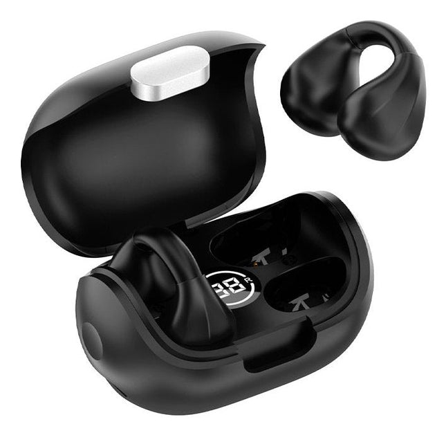 Cool Auriculares Stereo Bluetooth Earbuds Clip Negro