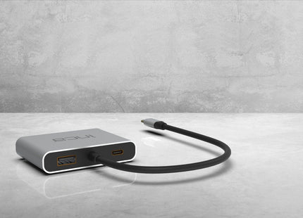 Inca Adaptador Itpc-4 Typ C > 2xhdmi 4k30hz,1xusb-A,1xusb-C