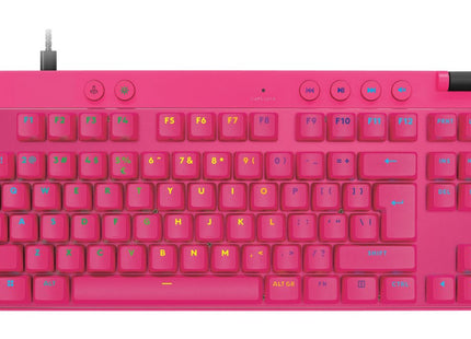EAN 5099206126527 - Logitech G 920-013253 teclado Juego USB QWERTY Internacional de EE.UU. Rosa imagen 1