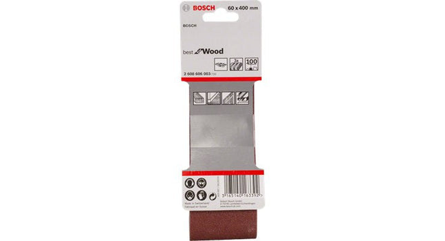 Bosch Professional Cinta De Lija X440 Best Para Madera Y Pintura, 75x457 Mm, K150 3 Piezas