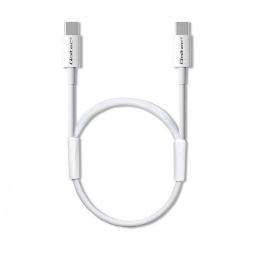 Qoltec 52359 Usb 2.0 Tipo C Cable Usb 2.0 Tipo C 60w Qc 3.0 Pd 1m White