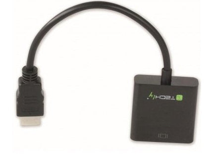 EAN 8057685301658 - Techly IDATA-HDMI-VGA2 adaptador de cable de vídeo VGA (D-Sub) Negro imagen 3