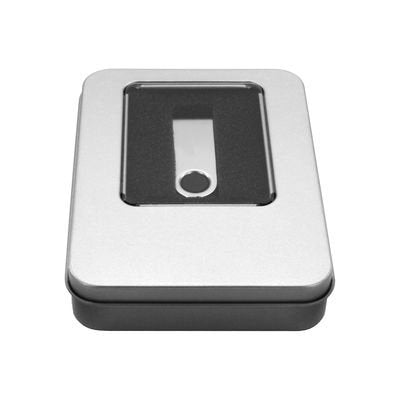 Mediarange Caja De Aluminio Para Almacenamiento De Memorias Usb Plata