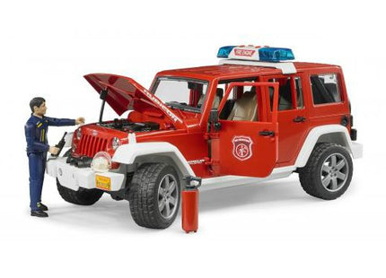Bruder Jeep Wrangler Unlimitedrubicon Bomberos Con Muñeco 02528