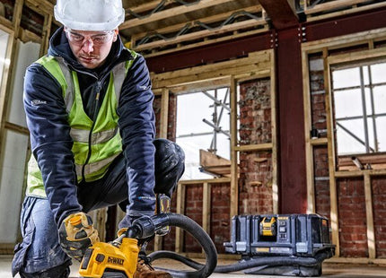 Funda Protectora Para Amoladora Angular Dewalt 125mm Amarilla/Negra, Para Extracción De Polvo Dwe46225-Xj