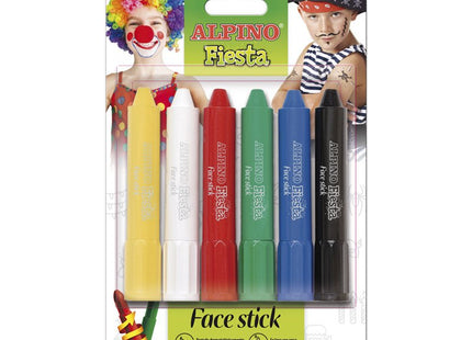 Alpino Maquillaje En Barra Fiesta Face Stick Pack De 6 C/Surtidos
