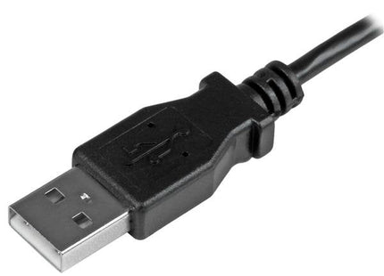 Startech.Com Cable De 0,5m Micro Usb Acodado A La Izquierda Para Carga Y Sincronización De Smartphones O Tablets