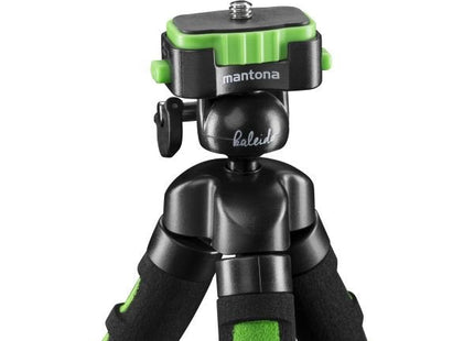 Mantona 21401 Tripode Smartphone/Cámara Digital 3 Pata(S) Negro, Verde