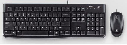 Teclado Portugués + Ratón Logitech Mk120 Usb Qwerty Negro 920-002547
