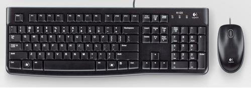 Teclado Portugués + Ratón Logitech Mk120 Usb Qwerty Negro 920-002547