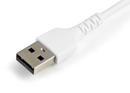 Startech.Com Cable Resistente Usb-A A Lightning De 15 Cm Blanco - Cable De Sincronización Y Carga Usb Tipo A A Lightning Con Fibra De Aramida Resistente - Certificado Mfi De Apple - Para Ipad/Iphone 12