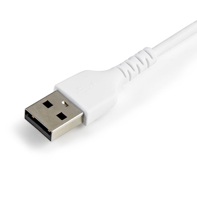 Startech.Com Cable Resistente Usb-A A Lightning De 15 Cm Blanco - Cable De Sincronización Y Carga Usb Tipo A A Lightning Con Fibra De Aramida Resistente - Certificado Mfi De Apple - Para Ipad/Iphone 12