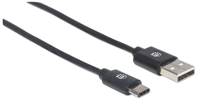 Manhattan Cable Usb C Usb 2.0, A Macho/ C Macho, 480 Mbps, 3 M, Negro