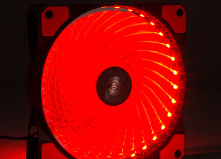 Ventilador Akyga System Aw-12e-Br 120mm 33 Led Rojo Molex