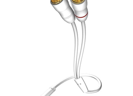 Inakustik 0031000075 Cable De Audio 0,75 M 3,5mm 2 X Rca Blanco