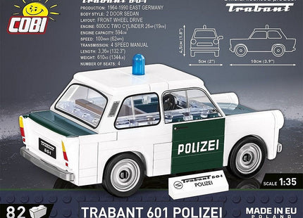 Cobi Trabant 601 Police, Toys De Diseño Cobi-24541