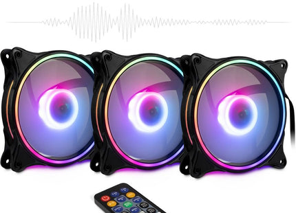 EAN 4260455646208 - Inter-Tech Argus RS-08 Carcasa del ordenador Ventilador 12 cm Negro, Blanco 3 pieza(s) imagen 8