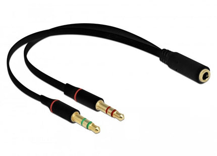 EAN 4043619659678 - DeLOCK 65967 cable de audio 0,2 m 3,5mm 2 x 3.5mm Negro imagen 1