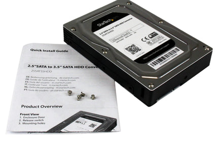 EAN 0065030854856 - StarTech.com 25SAT35HDD panel bahía disco duro 8,89 cm (3.5") Bandeja para disco duro Negro, Plata imagen 6