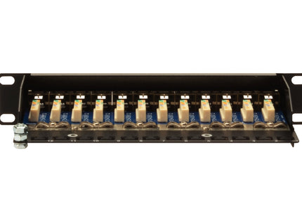 Patch Panel Digitus Cat5e 12port 1u Blindado, Negro, 10 ''