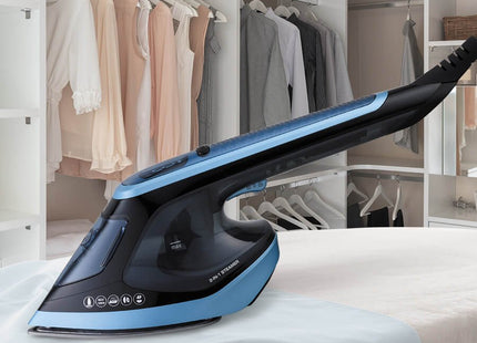 EAN 4820096553084 - Maestro MR-315C vaporizador para ropa Vaporizador manual de prendas 0,18 L 1800 W Negro, Azul imagen 2