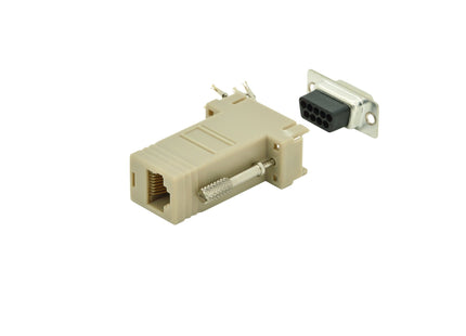 Adaptador Digitus Rs 232, Db9, Rj45, Modular Db9 F, Rj45 F
