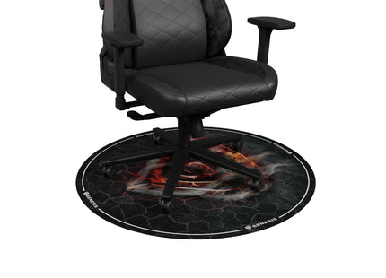 Alfombra Suelo Genesis Tellur 400 Redonda Lava 100cm