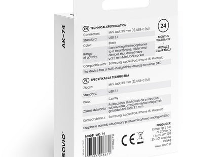 Adapter Audio Ak-74 Savio