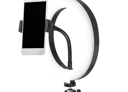 Anillo De Luz Para Selfie Smartphone Logilink, Diámetro 20 Cm, Cable De 1,8 M