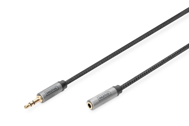EAN 4016032481287 - Digitus DB-510210-010-S cable de audio 1 m 3,5mm Negro imagen 1