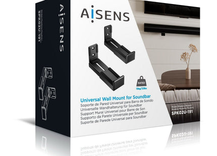 Aisens Soporte Universal De Pared Para Barra De Sonido - Negro