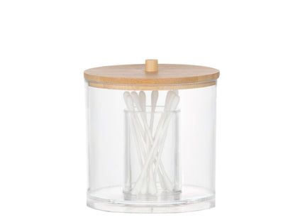 Bote De Baño Organizador Acrílico Ø9x9cm Ba72111 Andrea House