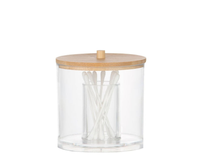 Bote De Baño Organizador Acrílico Ø9x9cm Ba72111 Andrea House