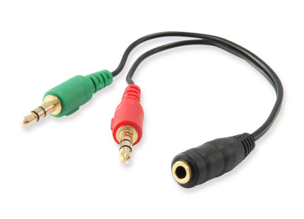 Equip Cable Audio Estereo Mini Jack 3.5mm Hembra A 2 Jack 3.5mm Macho 147942