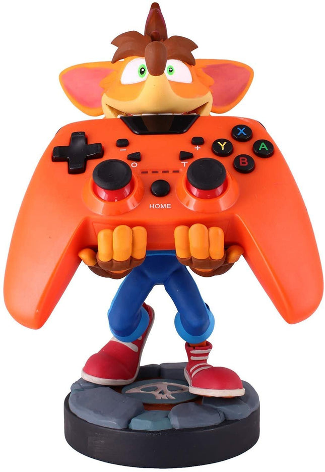 Figura Cuántica De Crash Bandicoot - Soporte Y Cargador Para Controlador Y Teléfono Inteligente - Juego Exquisito