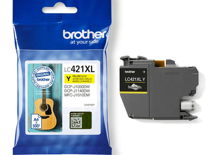 Tinta Original Brother Lc-421xly Lc421xly Alta Capacidad  Amarillo