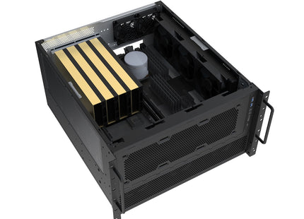 Silverstone Sst-Rm600, Carcasa De Rack Negra, 6 Unidades De Altura Sst-Rm600