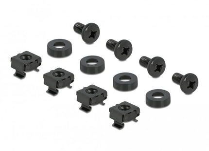 Delock Panel De Riel Din 10" 2u Negro