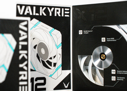 Ventilador  Valkyrie X12r Argb 120, De Caja Blanco Vk-Fanx12rw